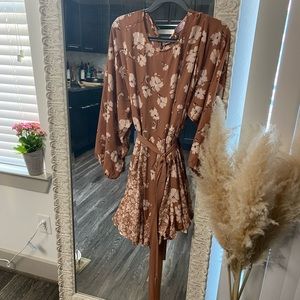 Brand new without tags long sleeve floral dress
